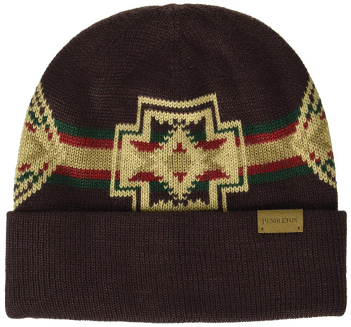 Pendleton Knit Beanie, Harding Maroon, One Size