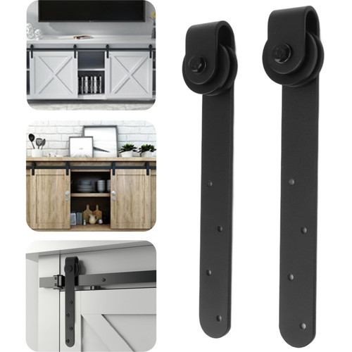 Sliding Barn Door Hardware Kit, Barn Door Track, Smoothly and Silently, Easy to Install, Barn Wooden Door Track for Single Double Bypass Door