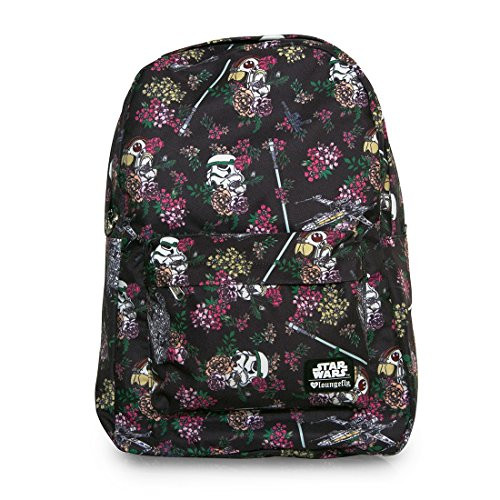 Loungefly Star Wars AOP Nylon Backpack (Star Wars Floral Stormtrooper) B06XSK3H6X Loungefly Star Wars AOP Nylon Backpack (Star Wars Floral Stormtrooper) B06XSK3H6X