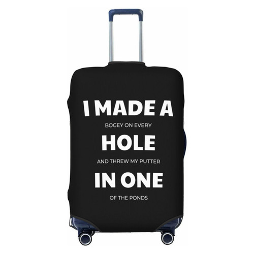 I Made A Hole In One Travel Suitcase Cover Washable Protector Luggage Cover Stretch Fit 18-32 Inch