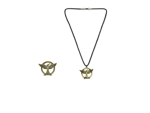 fashion quake Hunger Games Mockingjay Movie Part 1 - Cord Necklace Mockingjay+ Replica Pin Mockingjay fashion quake Hunger Games Mockingjay Movie Part 1 - Cord Necklace Mockingjay+ Replica Pin Mockingjay