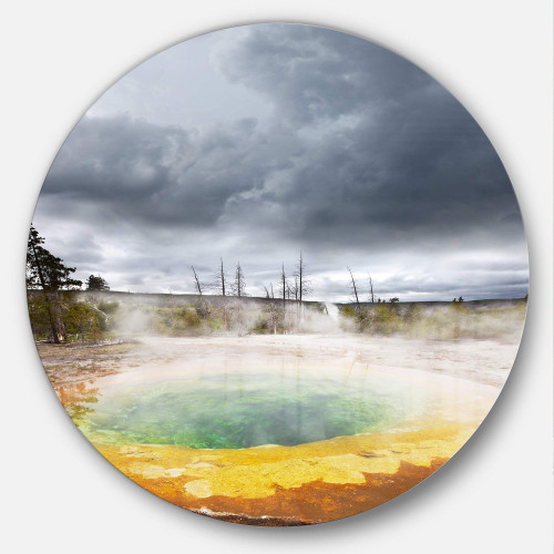 Designart MT12669-C23 Wall Art-Disc of 23 inch, 23X23-Disc, White