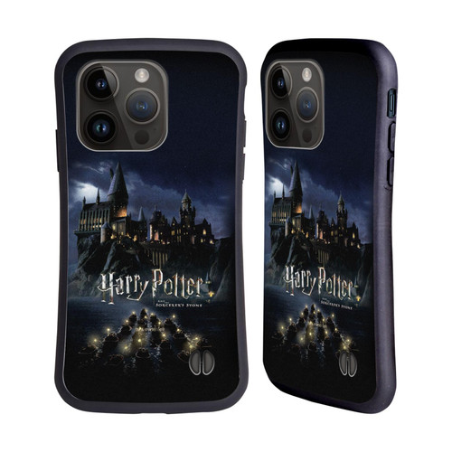 Head Case Designs Officially Licensed Harry Potter Castle Sorcerer's Stone II Hybrid Case Compatible with Apple iPhone 15 Pro
