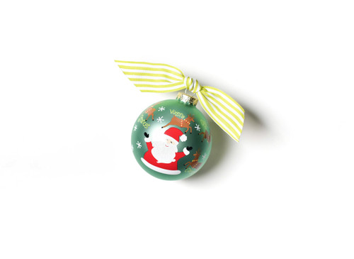 Coton Colors Christmas Calling Reindeer Glass Ornament