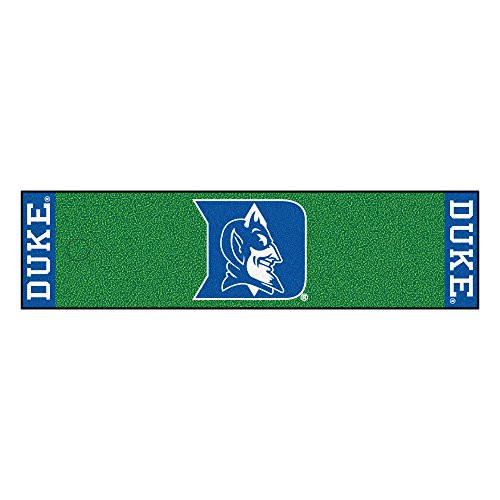 FANMATS NCAA Duke University Blue Devils Nylon Face Putting Green Mat FANMATS NCAA Duke University Blue Devils Nylon Face Putting Green Mat