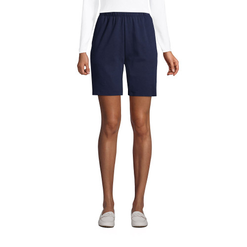 Lands' End Women s Sport Knit Shorts Radiant Navy Regular X-Large