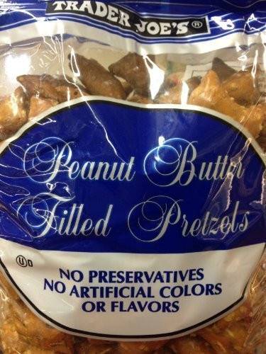 Trader Joe's Peanut Butter Filled Pretzels (4 Pounds Total) No Preservatives No Artificial Colors, 4 x 16oz