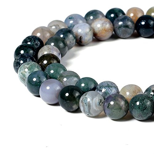 4mm Natural Indian Agate Beads Round Gemstone Loose Beads for Jewelry Making (95-100pcs/strand)