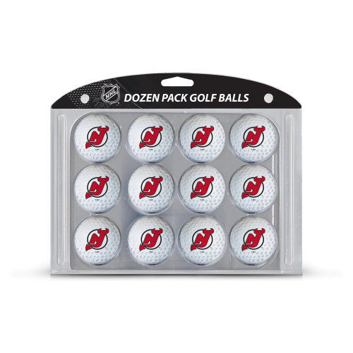 Team Golf NHL New Jersey Devils Golf Balls, 12 Pack Dozen Regulation Size Golf Balls, 12 Pack, Full Color Durable Team Imprint