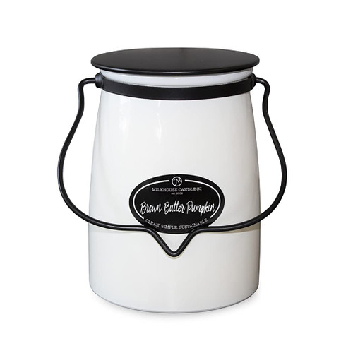 Milkhouse Candle Company, Brown Butter Pumpkin, Creamery Collection, Fall Scented Soy Candle: Butter Jar Candle, 22 Ounce Milkhouse Candle Company, Brown Butter Pumpkin, Creamery Collection, Fall Scented Soy Candle: Butter Jar Candle, 22 Ounce