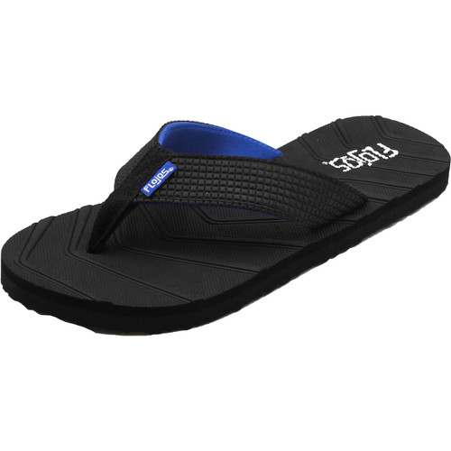 Flojos Men's Liam Flat Sandal, Black/TAN, 11