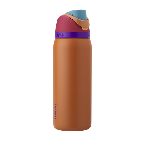 Owala FreeSip Insulated Stainless Steel Water Bottle with Straw for Sports and Travel, BPA-Free, 32-oz, Amber Glow Owala FreeSip Insulated Stainless Steel Water Bottle with Straw for Sports and Travel, BPA-Free, 32-oz, Amber Glow