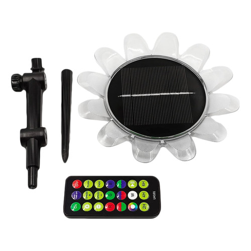 Solar Powered LED Flower Lamp Sunflower Shape Floating Fountain Pond Garden Pool Lamp LED Night Light Outdoor Yard Light Solar Flower Lights Outdoor Garden Waterproof
