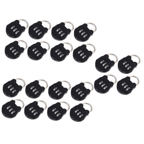 DOITOOL 20 Pcs Locker Lock Outdoor keyless gate Lock Cartoon Backpacks Outdoor Backpack Mechanical Cabinet Lock Small Lock Combination Lock for Locker Metal Password Lock Combo Padlock