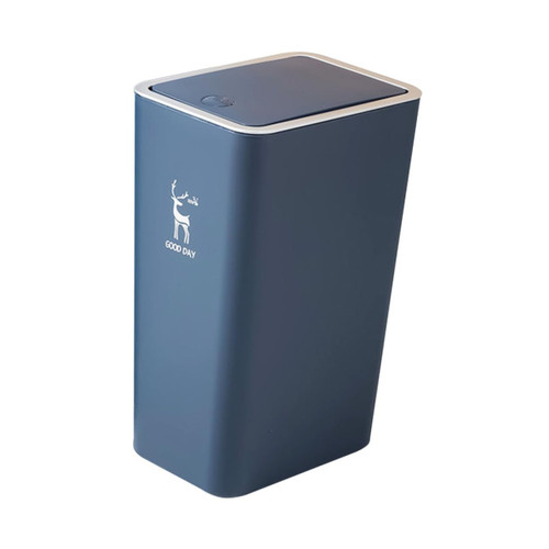 TIDTALEO 1pc Push Trash can Outdoor Garbage can with lid Press Waste Basket Kitchen Trash can Trash bin Press Trash can Rectangular Garbage can Trash Bucket Office pp Compost bin with Cover
