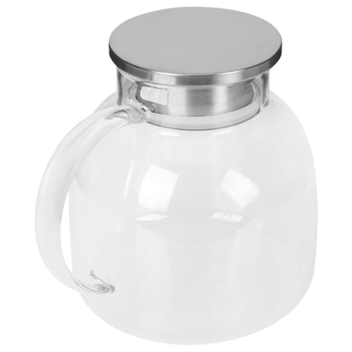 BESTonZON Glass Pitcher with Lid Milk Pitcher for Fridge Water Bottles Water Jug Large Glass Pitcher Glass Jugs with Lids Glass Water Pitcher with Lid Pitchers with Lids With Cover Container