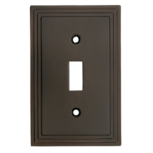 Cosmas 25053-ORB Oil Rubbed Bronze Single Toggle Switch Plate Switchplate Cover