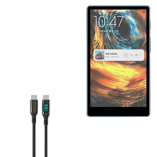 BoxWave Cable Compatible with Phinistec P6 - PowerDisplay PD Cable (6ft) - USB-C to USB-C (100W), LED Display 6 Foot PD Braided Nylon Cable - Jet Black BoxWave Cable Compatible with Phinistec P6 - PowerDisplay PD Cable (6ft) - USB-C to USB-C (100W), LED Display 6 Foot PD Braided Nylon Cable - Jet Black