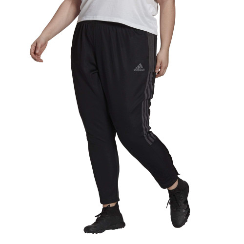 adidas womens Tiro 21 Track Pants Black/Dark Grey 3X