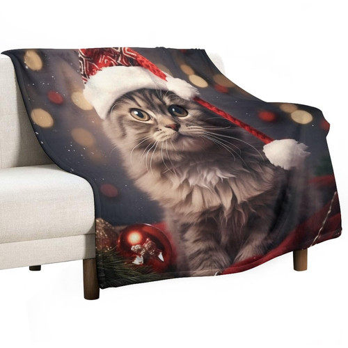 Bed Throw Blanket Cat Christmas Throw Blankets Flannel Blanket Funny Cat Blanket 40"x50" for Couch Sofa Bed for Adults Kids Boys Teens Gift for Kids And Adults Holiday Christmas Fleece Blanket Bed Throw Blanket Cat Christmas Throw Blankets Flannel Blanket Funny Cat Blanket 40"x50" for Couch Sofa Bed for Adults Kids Boys Teens Gift for Kids And Adults Holiday Christmas Fleece Blanket