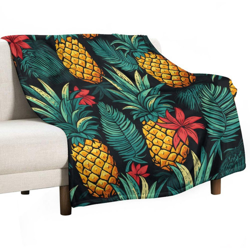 MaSiledy Pineapples Retro Blanket Summer Fruits Yellow Pineapples Fleece Throw Blanket 40"x50" Flannel Fleece Throw Blanket for Bed Couch Chair Sofa Suitable for All Season for Adults MaSiledy Pineapples Retro Blanket Summer Fruits Yellow Pineapples Fleece Throw Blanket 40"x50" Flannel Fleece Throw Blanket for Bed Couch Chair Sofa Suitable for All Season for Adults