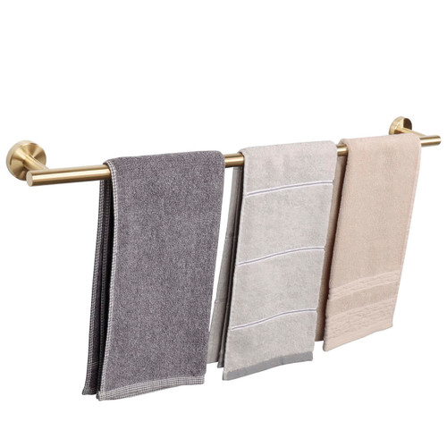 TocTen Bath Towel Bar - Thicken SUS304 Stainless Steel Bathroom Towel Holder, Towel Rod for Bathroom Heavy Duty Wall Mounted Towel Rack Hanger (30IN, Gold) TocTen Bath Towel Bar - Thicken SUS304 Stainless Steel Bathroom Towel Holder, Towel Rod for Bathroom Heavy Duty Wall Mounted Towel Rack Hanger (30IN, Gold)