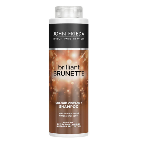 John Frieda Brilliant Brunette Colour Protecting Moisturizing Shampoo 500ml