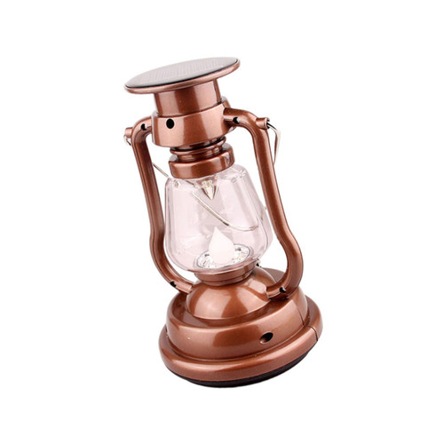 DOITOOL 1pc Solar Camping Lights Solar Lights Outdoor Outside Solar Lights Solar Power Flickering Lantern Kerosene Lamp Light Fireless Lantern Lamp Retro Kerosene Lamps Flashlight Led Abs