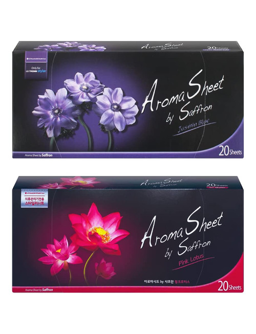 ADDY & PLUSY [Pack of 2] LG Tromm Styler Sheets Blue + Pink (20 Sheets)