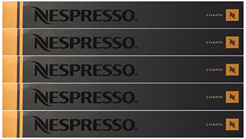 Nespresso OriginalLine Capsules: Livanto, 50 Count - "NOT Compatible with Vertuoline machines"