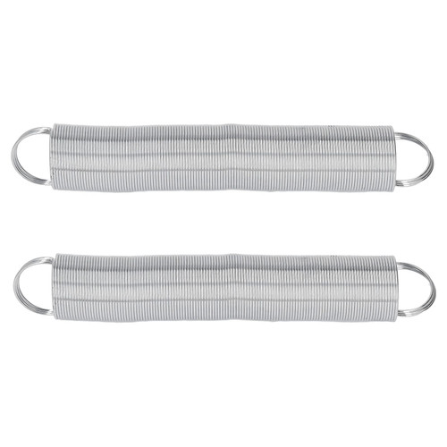 plplaaoo Electric Fence Gate Kit, Electric Fence Spring, 2PCS Stainless Steel 16 Feet Tension Livestock Fence Spring, Durable and Reliable, Livestock Fence Spring for Pasture, Electric Fence gate
