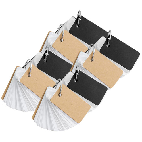 NUOBESTY 16 Pcs cardboard cover book words memory cards notecards for school learning language flashcards note cards 3x5 password notebook DIY greeting cards student word card Paper blank