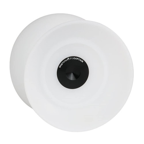 MAGICYOYO T1 Captain - POM Plastic (4A) Offstring Yo-Yo (White with Black Hub)