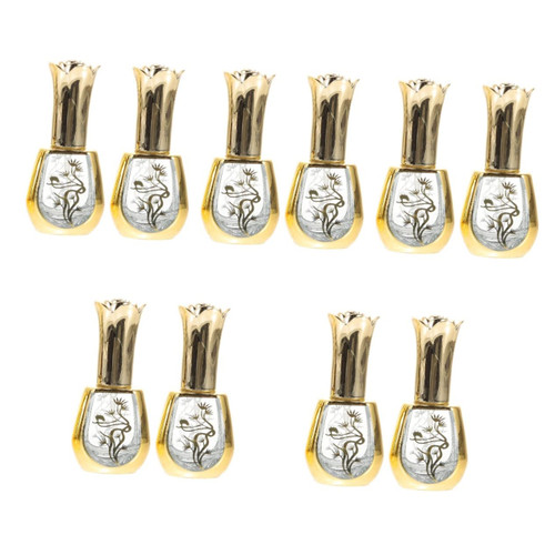 FRCOLOR 10 Pcs Perfume Bottle Refillable Perfume Dispenser Crystal Perfume Holder Scent Bottles Mist Spray Bottle Glass Spray Bottle Small Perfume Spray Bottle Pump Bottle Carved Travel