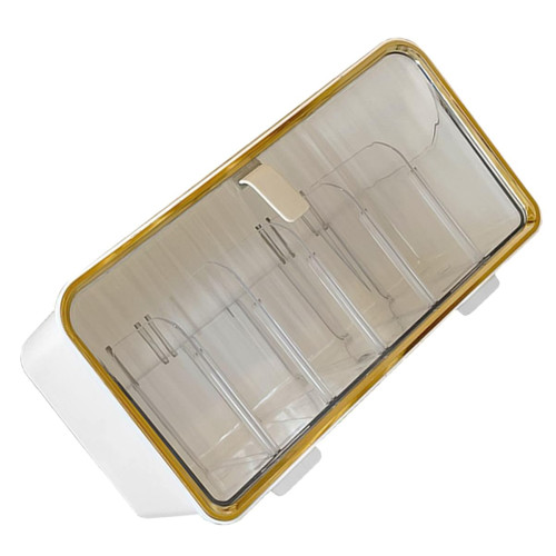 TIDTALEO 1 Set Wall Hanging Sock Box Cabinet Wardrobe Organizer Sock Drawer Divider Hanging Seasoning Holder Hanging Jar Racks Storage Drawers Cabinet Closet Organizers Abs White Underwear