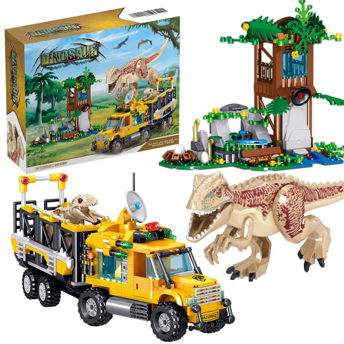 EDGKODK Dinosaurs Building Set, Dinosaur Building Toys for Age 8-14 Years,Dinosaur Park World, Birthday Gifts for Boys and Girls, 546 Pieces