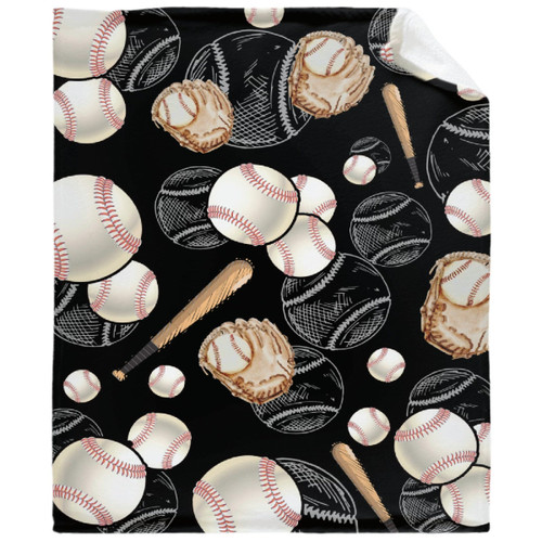 Baseball Blanket Gifts Super Soft Lightweight Flannel Blankets Throw for Kids, Adult, Suitable for Couch, Sofa, Bed, Camping, Travel All Seasons 40"x50" for Kid