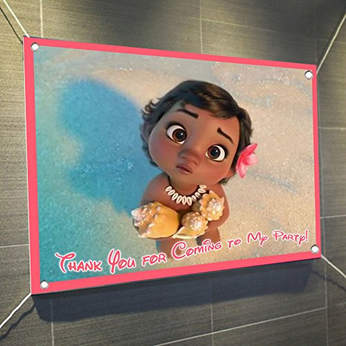 Baby Moana Banner Large Vinyl Indoor or Outdoor Banner Sign Poster Backdrop, party favor decoration, 30" x 24", 2.5' x 2' Baby Moana Banner Large Vinyl Indoor or Outdoor Banner Sign Poster Backdrop, party favor decoration, 30" x 24", 2.5' x 2'