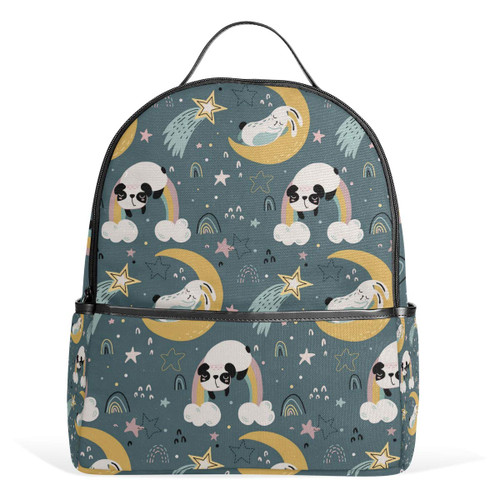 Cute Animals Moon Rainbow Backpack Bookbags Daypack Kids Girls Boys Colorful Night Backpacks Laptop Bags School Purse Travel Sports Water Resistant Men Women