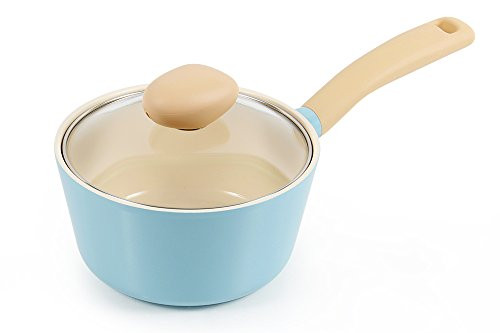 Neoflam Retro 1.5QT Ceramic Nonstick Saucepan w/ Glass Lid , Mint