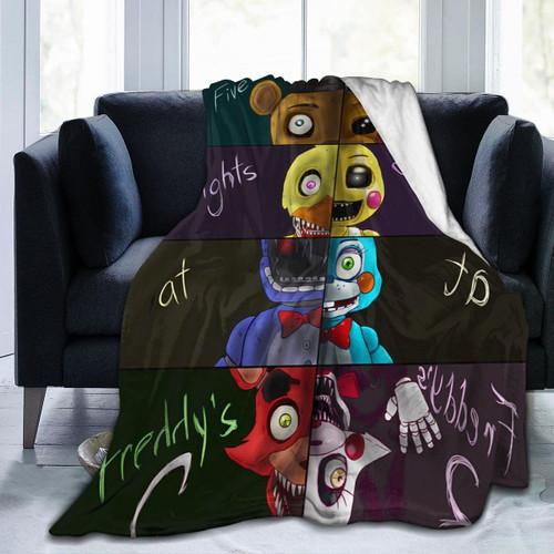 Ultra Soft Cartoon Game Blanket Cozy Warm Flannel Throw Blanket for Living Room Couch Bed All Seasons 50"x40"