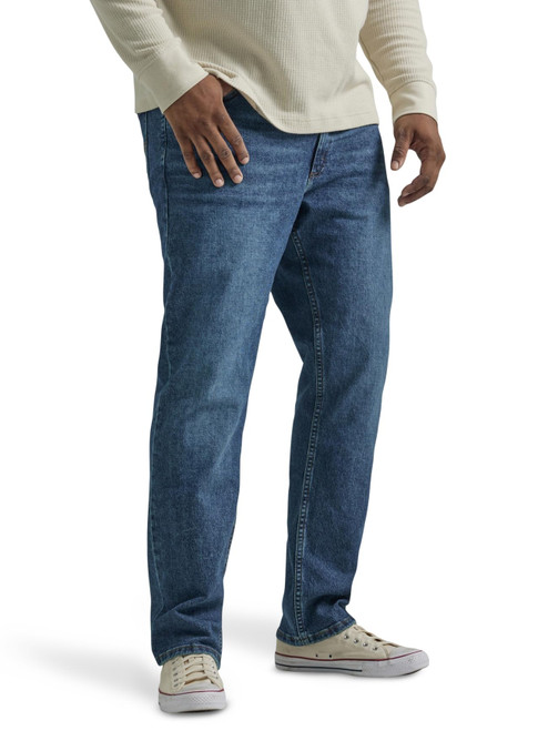 Lee Men's Big & Tall Legendary Regular Straight Jean, Revolution, 56W x 28L