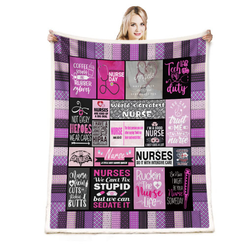 Juirnost Nurse Gifts for Women,Nurse Gifts Throw Blanket,Nurse Gifts,Gifts for Nurses,Nurses Day Gifts,Nurse Blanket,Nurse Retirement Gifts for Women,Retirement Gifts for Nurses for Bed Sofa 60X80inch