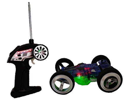 Best Robust RC Sprint & 2 Sided Racing Speed Stunt Sports Car Fast & Furious Fathers Day & Birthday Gifts for Boys (Blue/Green)