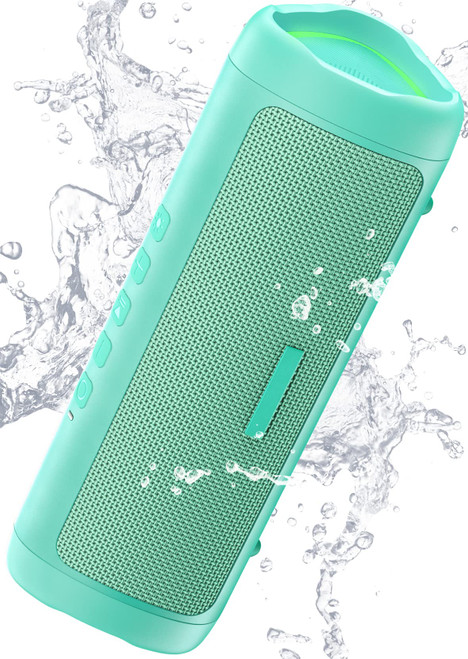 Bluetooth Speaker, IPX5 Waterproof Speaker with HD Sound, Up to 24H Playtime, TWS Pairing, BT5.3, Portable Wireless Speakers for Home/Party/Outdoor/Beach, Electronic Gadgets, Birthday Gift (Teal)