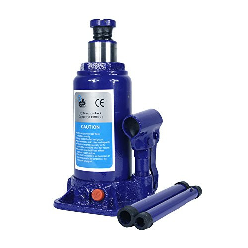 10 Ton Hydraulic Bottle Jack With Safety Valve Blue Car Jack - 10 Ton Capacity/ZBN