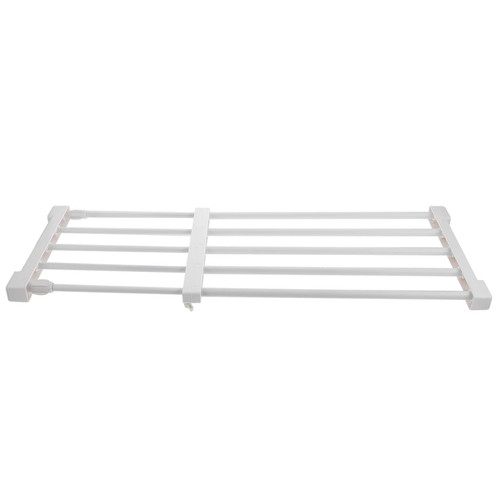 BUGUUYO 1Pc Wardrobe Layered partition Wardrobe Telescopic Shelf Closet Storage Rack Adjustable Shelf Organizer Closet Shelves Storage Clothes Wardrobe Separator Basket abs Clothing White