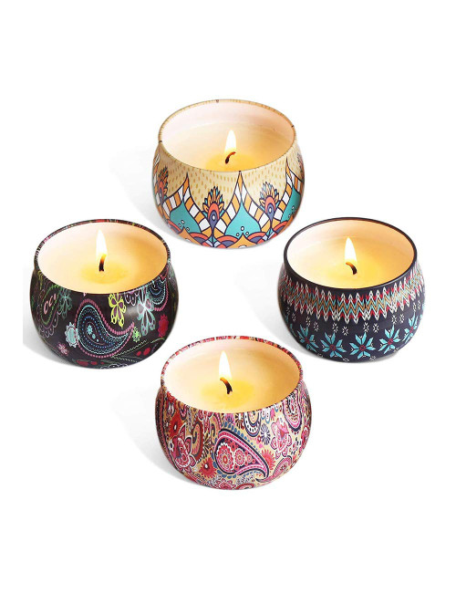 4 Pcs Scented Candles Gifts Set for Women Aromatherapy Candles Stress Relief Gift Set Natural Soy Wax Scented Candles (4 Pcs) 4 Pcs Scented Candles Gifts Set for Women Aromatherapy Candles Stress Relief Gift Set Natural Soy Wax Scented Candles (4 Pcs)