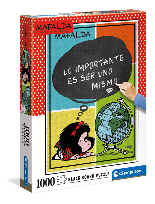 Clementoni 39629 Blackboard Mafalda 1000 Pieces Comic Strip-Made in Italy, Jigsaw Puzzle for Adults, Multicoloured Clementoni 39629 Blackboard Mafalda 1000 Pieces Comic Strip-Made in Italy, Jigsaw Puzzle for Adults, Multicoloured