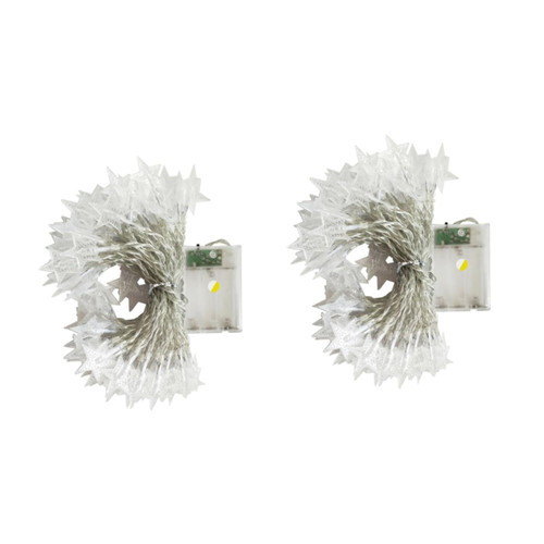 DOITOOL 2pcs String Led Decor Christmas Decor Out Door Decor String Lights Decorate Outdoor Light Post